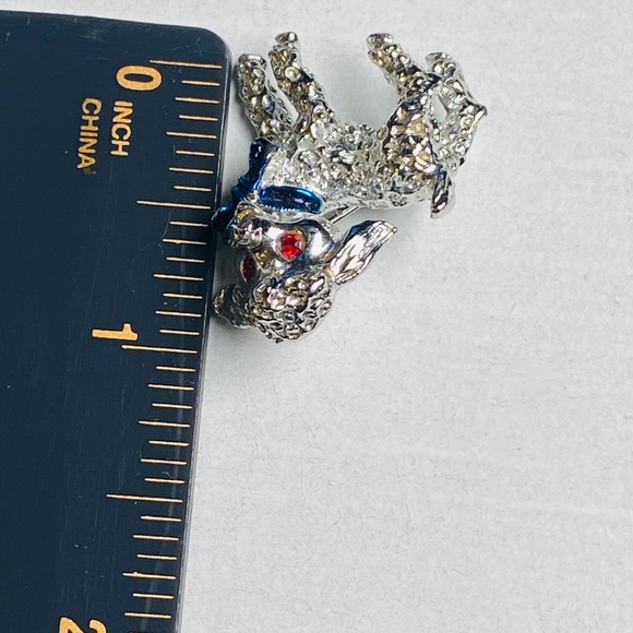 80s/90s Vintage Silver Unisex Labradoodle Dog Pin - Picture 5 of 10